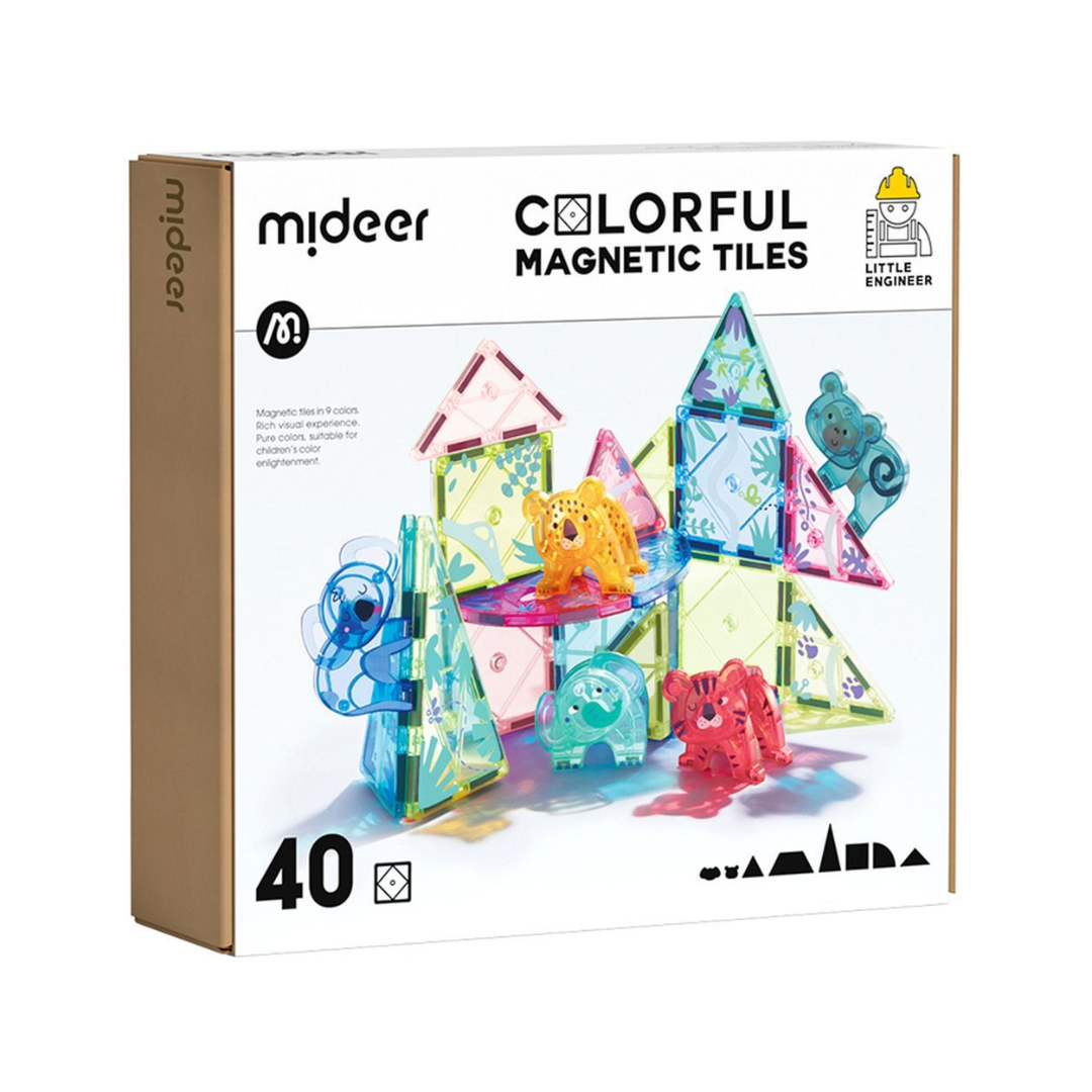Mideer Colorful Magnetic Tiles Dreamy Forest 40p